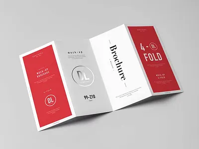 4xDL Brochure Mock-up annual annual report brochure brochure 2023 business business trifold catalog clean design illustration indesign magazine multipurpose print printable report template trifold trifold brochure trifold mockup