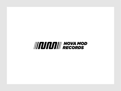 Nova Mod Records adobe illustrator design experimental graphic design label lines logo minimal modern music nova records shape