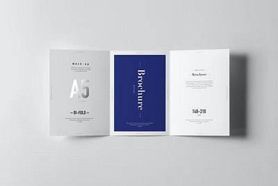 Tri-Fold A5 Brochure Mock-up annual annual report brochure brochure 2023 business business trifold catalog clean design illustration indesign magazine multipurpose print printable report template trifold trifold brochure trifold mockup