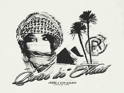 ABU DHABI GRUNGE PRINT STREETWEAR ARCHIVE branding design graphic design grunge print raw texture streetwear t shirt