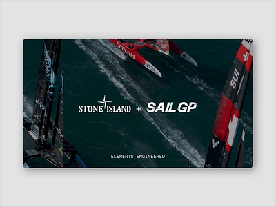 Stone Island x SailGP “Elements Engineered” Capsule Launch Deck adobe b2b branding clothing design editorial design fashion figma graphic design partnerships pitch deck design presentation design sailgp sailing sales sales collateral sport stone island