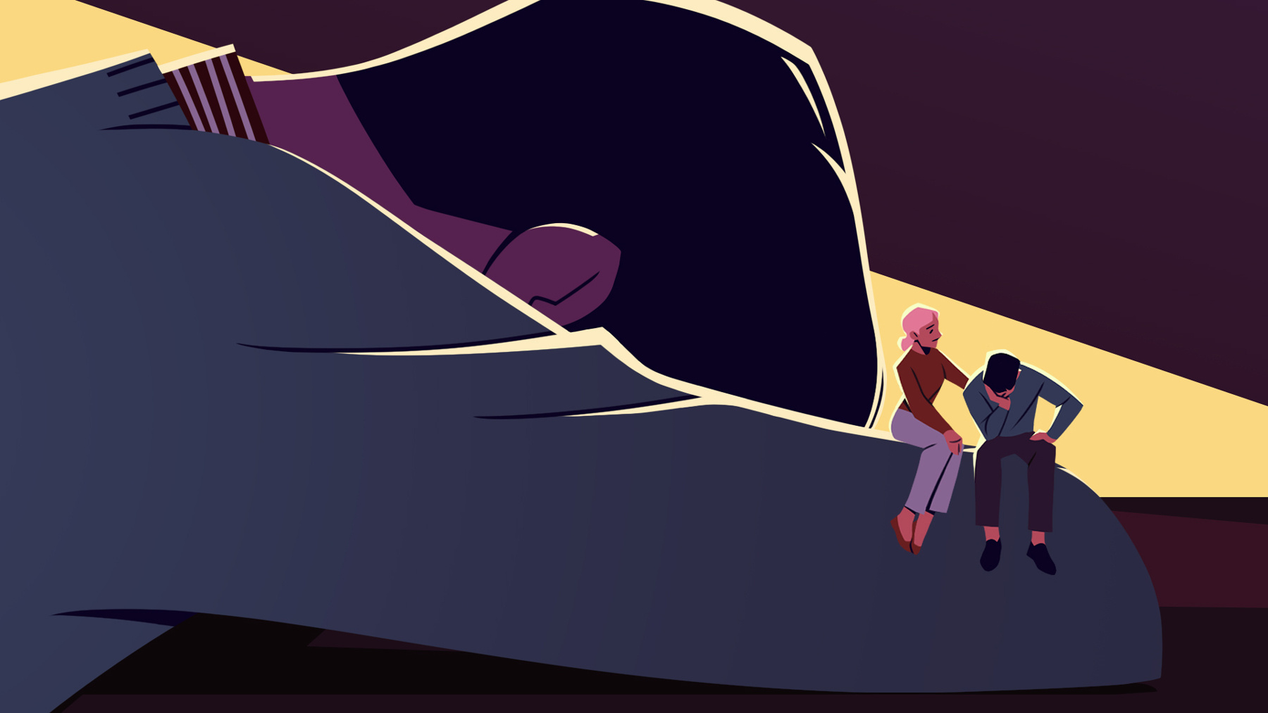 Talking About The Heavy Stuff character conceptual digital donghyun lim editorial folioart illustration mental health