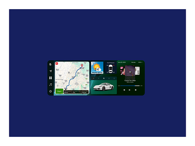 Apple CarPlay aesthetic branding connectivity design dribble illustration ios iphone ui userf friendly