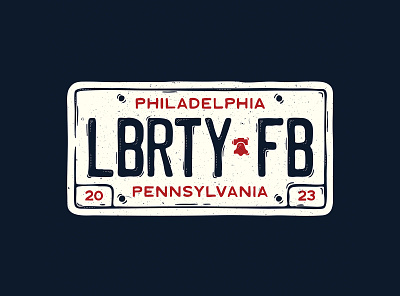 LBRTY FB Plate car design cars fingerboards graphic design liberty liberty bell license plate pennsylvania philadelphia philly plate design