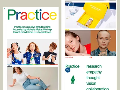 Brand Launch Portfolio Site brand launch brand portfolio colorful layout creative studio design agency digital branding grid system image driven interface design modern web portfolio site project showcase responsive grid studio website typography focus ui design ux strategy ux ui visual identity web concept