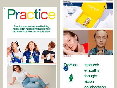 Brand Launch Portfolio Site brand launch brand portfolio colorful layout creative studio design agency digital branding grid system image driven interface design modern web portfolio site project showcase responsive grid studio website typography focus ui design ux strategy ux ui visual identity web concept