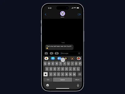 ChatGPT + iMessage chat chatgpt interface ios messenger mobile ui
