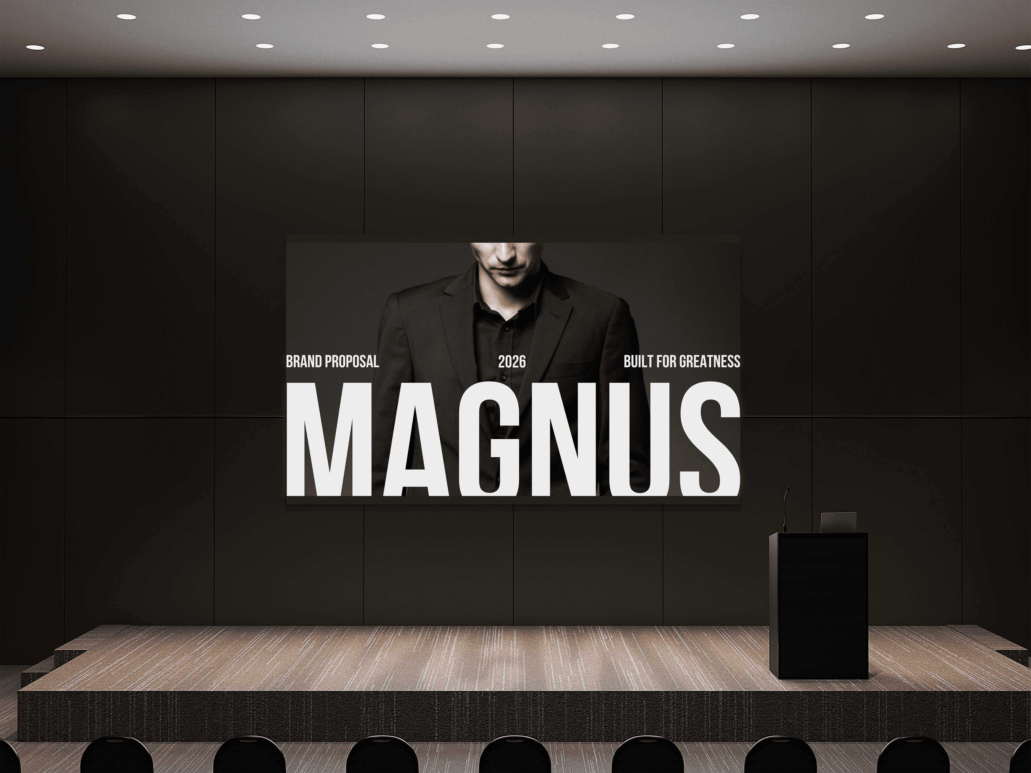 Black White Modern Brand Proposal black white bold brand identity brand proposal branding business proposal creative brief event presentation marketing meeting presentation modern pitch pitch deck powerpoint presentation promotional presentation rebranding refreshing brand slides visual identity