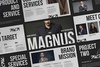 Magnus Brand Proposal Presentation Template clean