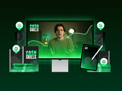 Checkout visuals • Cash Skills design digital product graphic design mockup visual