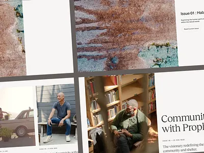 Editorial Web Layout for Magazine content grid creative editorial editorial design layout balance magazine layout modern magazine photo journal reading experience responsive grid text structure typography ux design visual storytelling