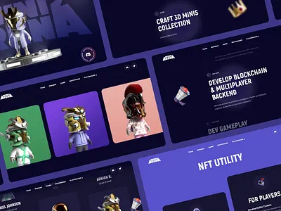 Mini Arena. Website Design animation design graphic design ui uiux ux web design