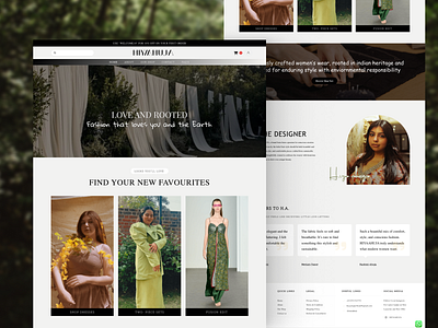 Website Design for Sustainable Fashion Brand – HIYAAHUJA appdesign branding design designer fashion figmadesign hiyaahuja ui ux web design website website development