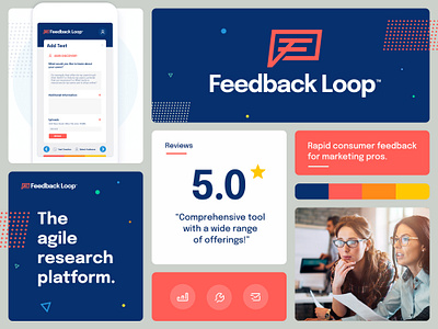 Feedback Loop SaaS Branding branding etch