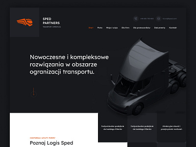 Logistics Company Website Refresh delivery europe logistics spedition transportation truck