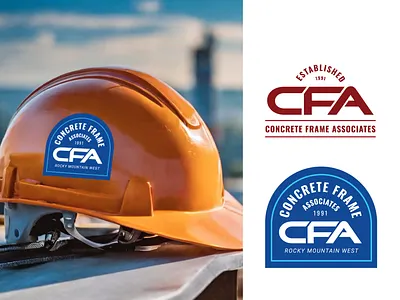 Concrete Frame Associates // Collateral art director badge badge design brand design brand package branding business card business card design concrete concrete design design freelance freelance design freelance designer freelancer graphic design hard hat stickers layout stickers typography