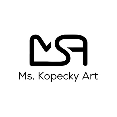 MS. Kopecky Art Logo design elegant logo graphic design illustration logo logo design professional branding timeless logo design visual identity
