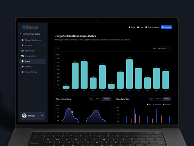 Dashboard ai agent branding content cyan dark design dashboard design designer home homepage ui ui design ui ux ux