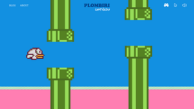 Flappy Bird Pixel Animation after effects animation design famous game figma flappy bird motion graphics pixel pixel game pop up window ui ui ux design user interface ux web website game website pixel