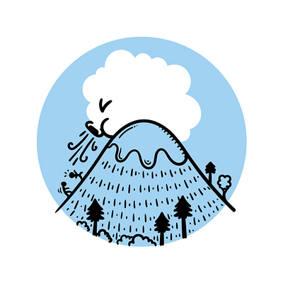 Lazy Cloud cartoon character character design cloud comic doodle fun illustration