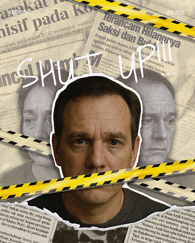 Shut Up Poster Design branding design editor graphic design identity illustrator minimalist papercut poster