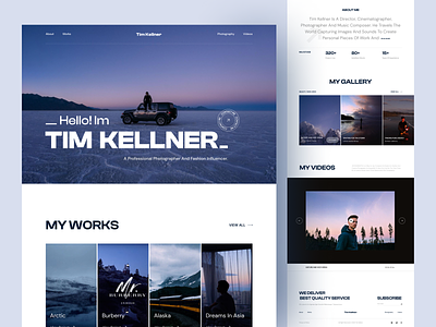 timkellner.com - Portfolio Website Redesign boomdevs cameraman event management experience expert photographer folio images personal branding photo photography photography portfolio picture popular portfolio portfolio website potraits professional shoot video editing videography