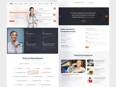 First Aid - Landing Page clean firstaid graphic design health landingpage ui ux webdesign website