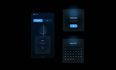 Cripto Power – Dark UI Kit for a Secure & Futuristic User Experi app app design mobile app native ui ui design ui kid ux ux design
