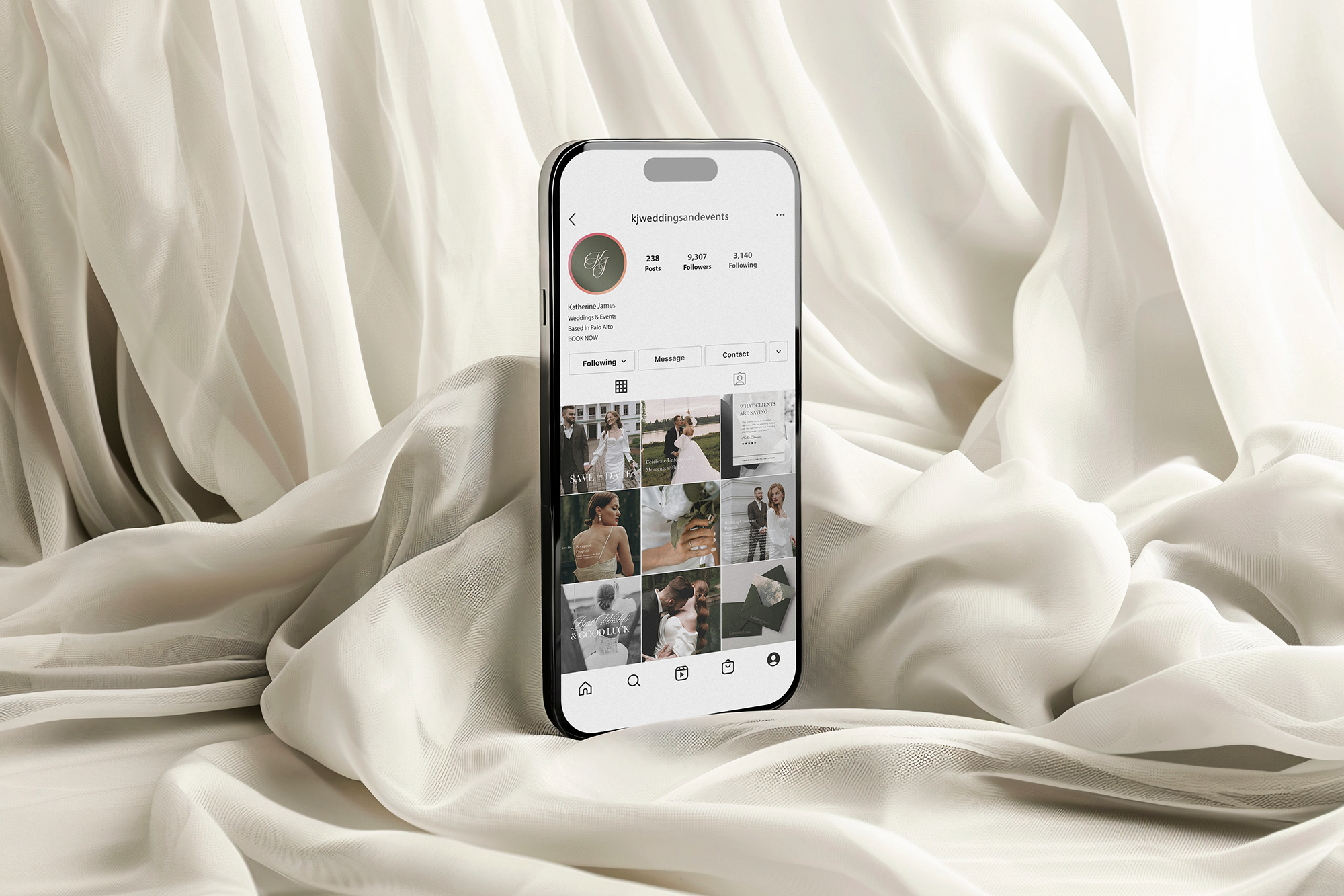 Luxury Wedding Brand Identity - Social Media Design elegant elegant logo instagram feed logo design luxury minimal photography logo social media design wedding branding