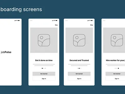 JobPulse app design branding design illustration job jobberman logo positive concept ui uiux user interface ux