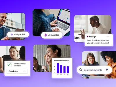 Storytelling with UI and lifestyle imagery abstract ad system ads branding design system docusign elements library lifestyle photography minimal performance driven redesign storytelling ui