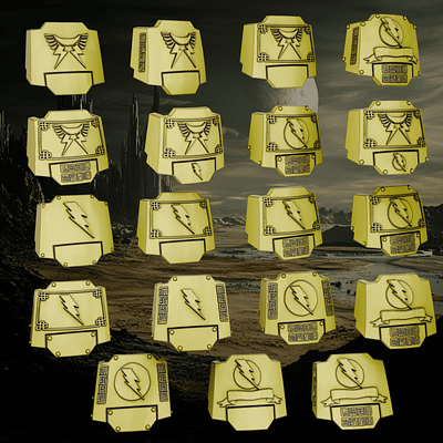 White Scars redemptor shoulders 3d 3d art 3d model 3d printing 3d sculpting blender design warhammer