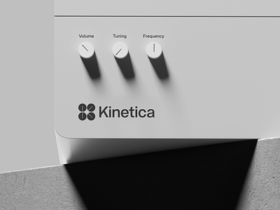 Kinetica Branding Design best brand branding design icon identity innovative lines logo mark mixing monochromatic music old school sequencer serious simple software symbol ui
