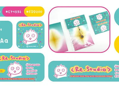 Figma: Visual Branding System for Re.Studio branding package design visual branding system