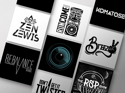 Logo Design: Music Branding artwork branding geometric graphic design logo