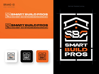 SBP - Smart Build Pros - Identity branding builders construction contractor identity logo