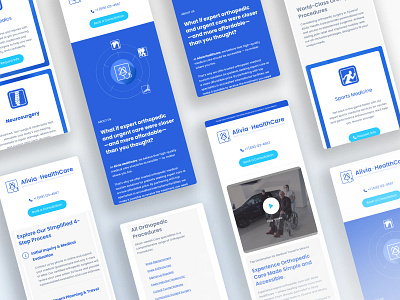 AV - Landing Page - Mobile healthcare landing page medical mobile web