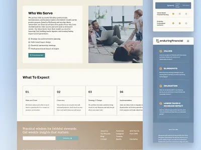 Enduring Financial - Landing Page - Web brizy landing page web wordpress