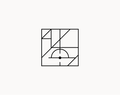 Sideline - Mark ballpark basketball branding courts design football goal goal line graphic design illustration layout lines logo mark markings soccer sports
