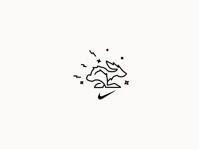 Nike Trail Running - Proposed Mascot 2 branding design graphic design haire jdi jumping just do it layout logo mark nike nike trail running running swoosh trail running vector