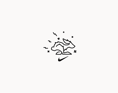 Nike Trail Running - Proposed Mascot 2 branding design graphic design haire jdi jumping just do it layout logo mark nike nike trail running running swoosh trail running vector
