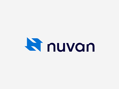 Nuvan - N Logo Mark Design abstract logo brand identity branding brandmark custom logo design identity identity design letter letter logo logo logo design logo designer logo mark mark n n logo nuban tech logo typography visual identity