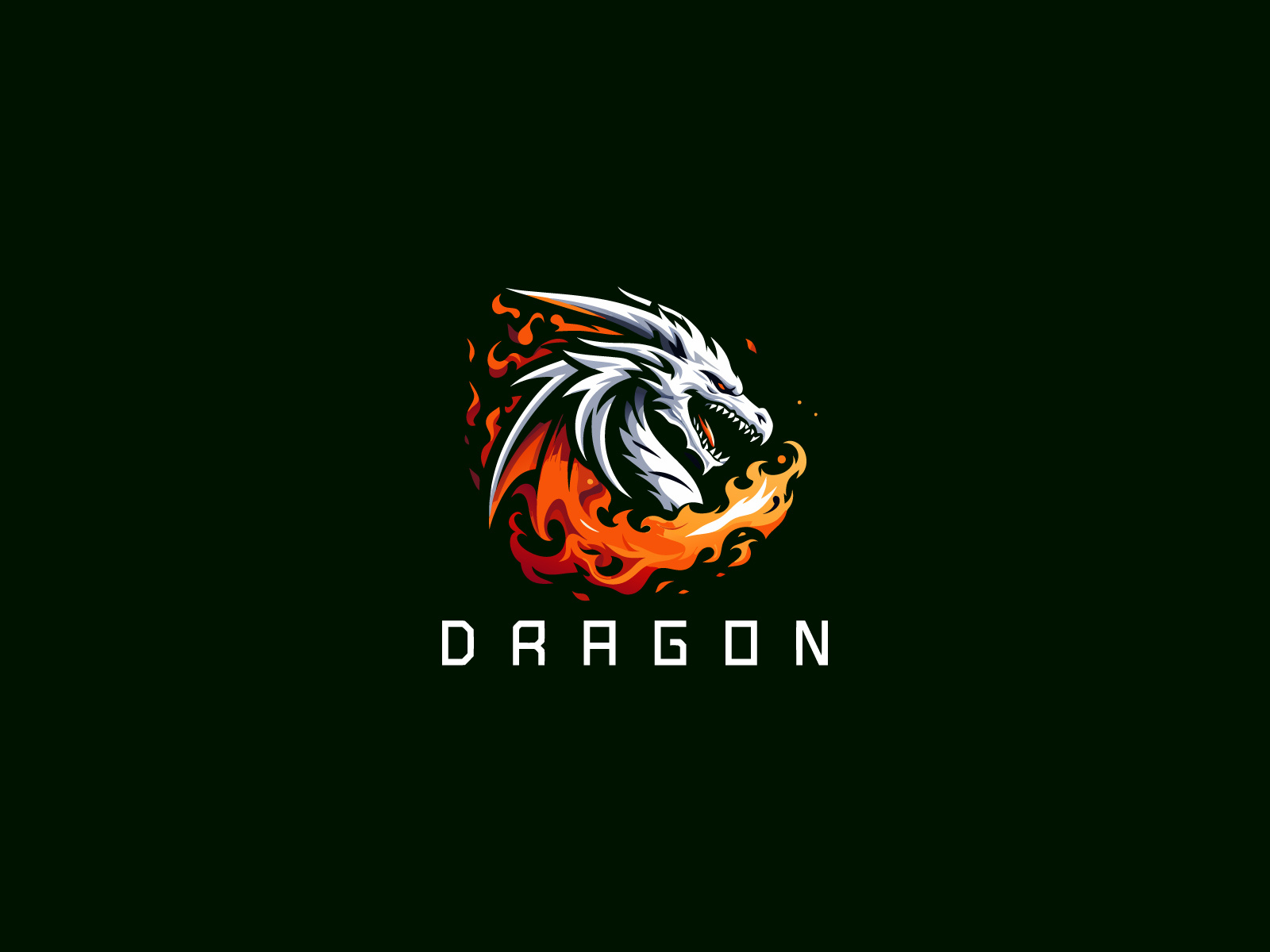 Example of We Will Design Dragon Vector Logo