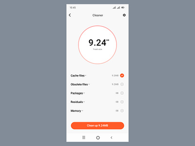 Cleaner app design cleaner app kaliraj mobile app speed test app speed test ui design test app vicky pond