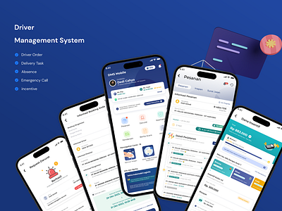 Driver Management System driver apps drivermanagement mobile app mobile ui