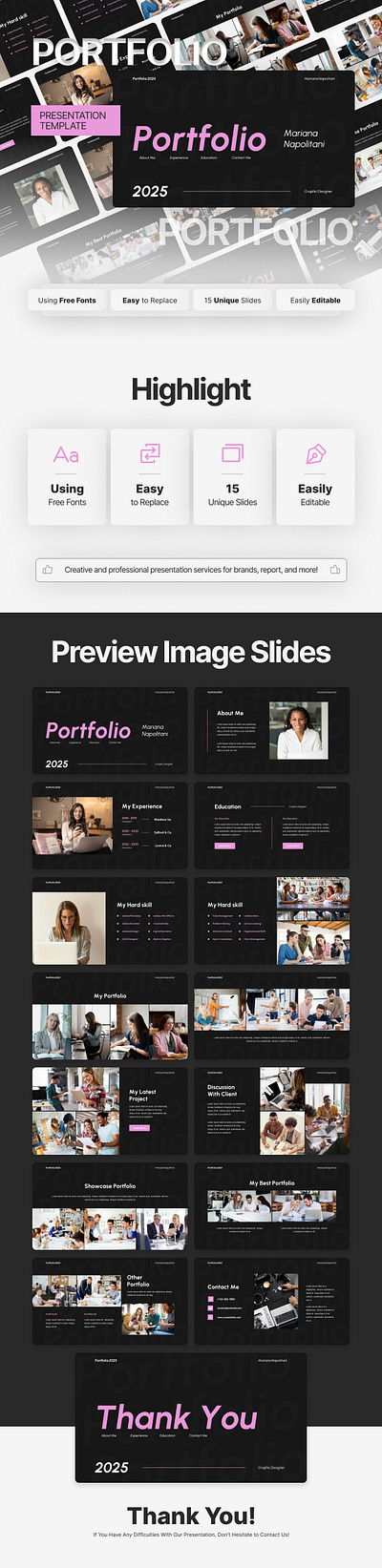 Portfolio Presentation | PPT-KEY-GSL format