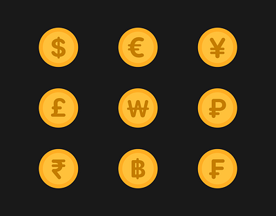 GRAFFIN - Global currency icons for financial design. icon