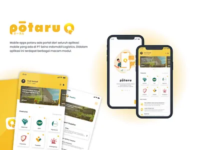 Potaru Apps graphic design mobile app portalapps potaru ui