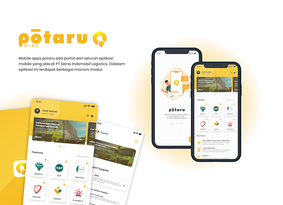 Potaru Apps graphic design mobile app portalapps potaru ui