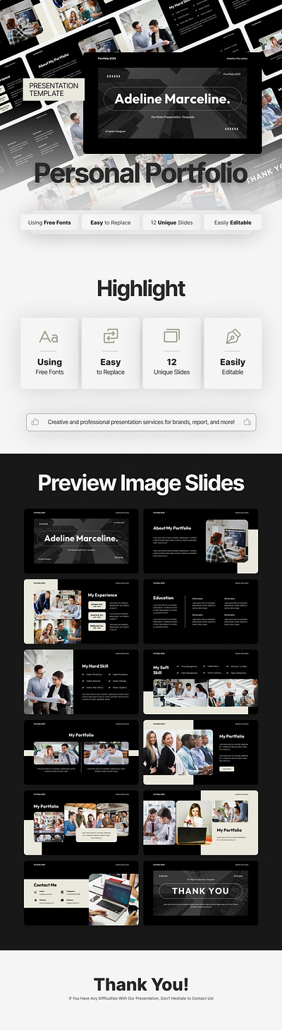 Personal Portfolio Presentation | PPT-KEY-GSL resume